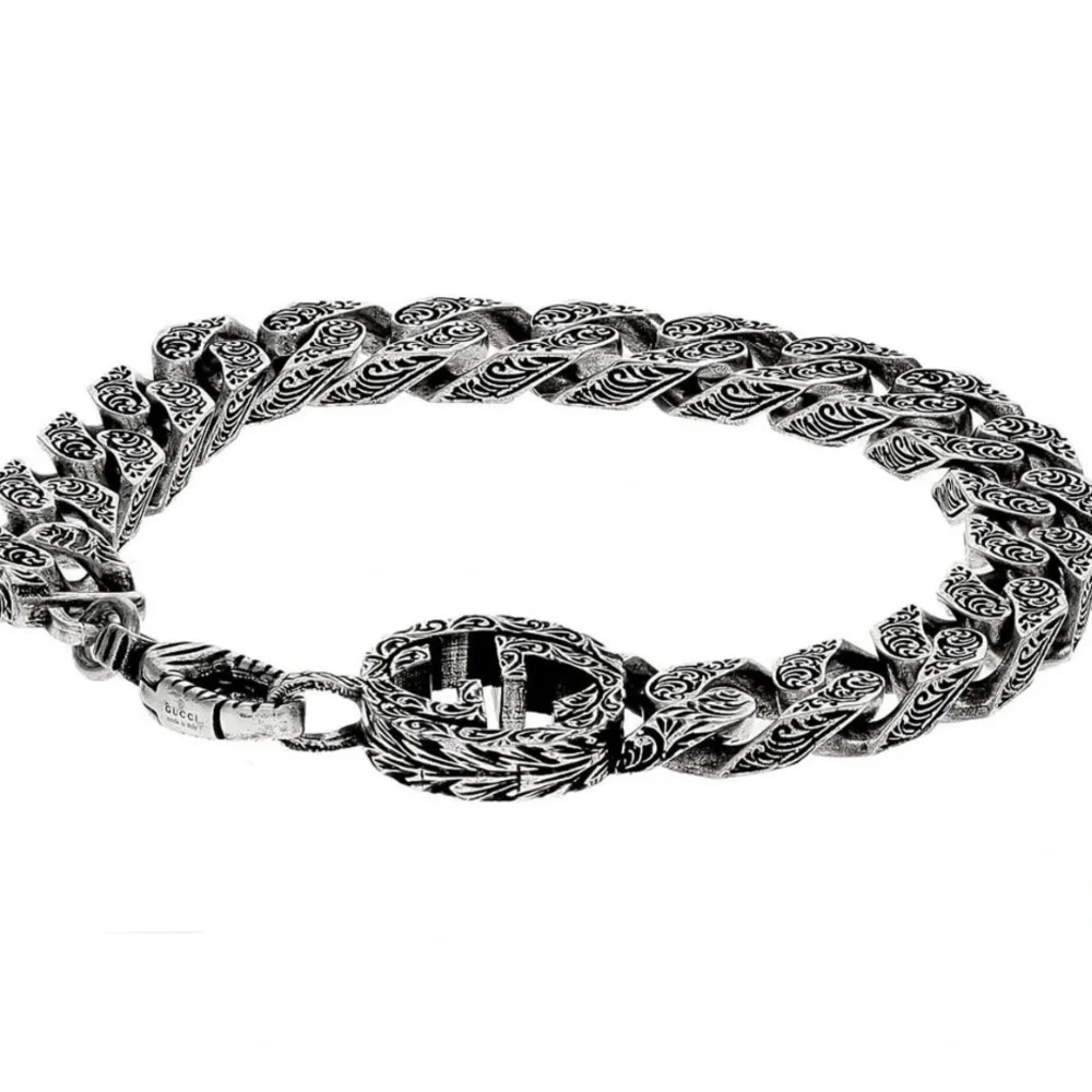 GUCCI Silver Interlocking G Chain Bracelet - Picture 4 of 7